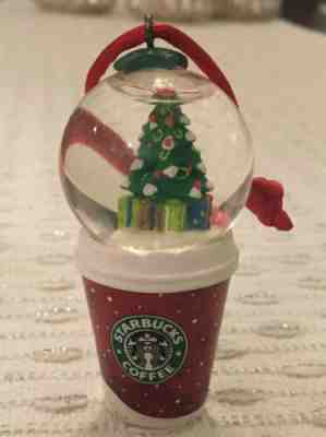 ** Rare Starbucks 2007 Holiday Snow Globe Ornament Red To Go Cup Christmas Tree - Sold on eBay Dec, 19th 2019 for $29.99