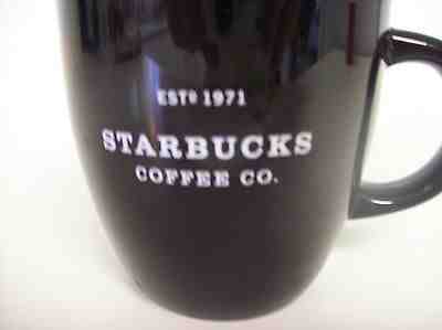 Starbucks Barista Mug BLACK 2002 reads Est 1971 Starbucks Coffee Co. - Sold on eBay Dec, 19th 2019 for $24.99