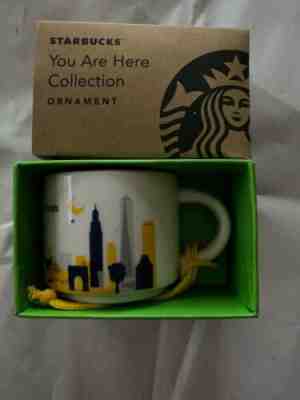 Brand NEW STARBUCKS NEW YORK You Are Here MUG Ornament Espresso New NYC Mug - Sold on eBay Dec, 19th 2019 for $19.95