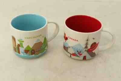 Lot of 2 Starbucks You Are Here Collection Mugs w/ Vancouver + Canada - Sold on eBay Dec, 19th 2019 for $18.51