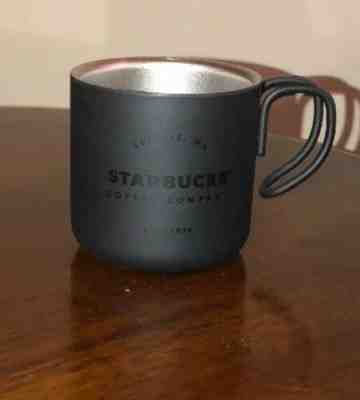 BLACK STARBUCKS Stainless Steel Coffee Company Demi Mug 3 Oz Camping 2017 wire - Sold on eBay Dec, 19th 2019 for $19.99