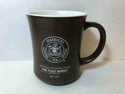 2008 Starbucks Pike Place Market 16 oz Coffee Mug Cup Brown Split Tail Mermaid - Sold on eBay Dec, 19th 2019 for $21.99