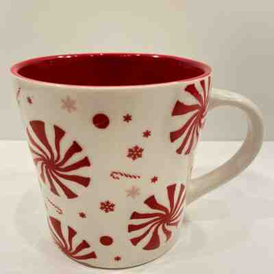 Starbucks Raised Peppermint Candy Canes Holiday 2007 16oz Mug Christmas Gift  - Sold on eBay Dec, 19th 2019 for $19.99