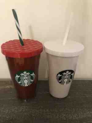 Starbucks Holiday Christmas Limited Edition Glitter Tumblers X 2 - Sold on eBay Dec, 19th 2019 for $34.99