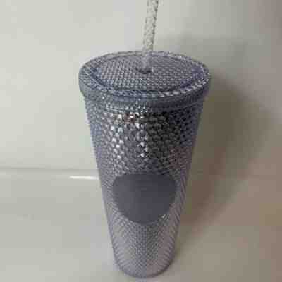 Holiday Starbucks 2019 Venti Bling Platinum Silver Studded Cold Cup Tumbler - Sold on eBay Dec, 19th 2019 for $32.00