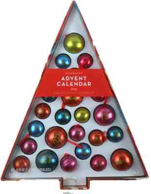Starbucks 2015 Christmas Advent Calendar in Original Box 25 Refillable Balls - Sold on eBay Dec, 19th 2019 for $27.43