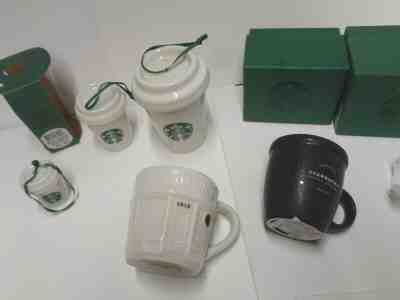 STARBUCKS nesting ornaments and 2 mini mugs LOT of 3 vintage  - Sold on eBay Dec, 19th 2019 for $24.95