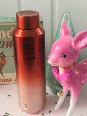 2019 Starbucks Holiday Red Rose Gold Ombre Vacuum Insulated Water Bottle 20 oz - Sold on eBay Dec, 19th 2019 for $19.20