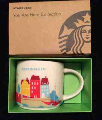 Starbucks Copenhagen Mug YAH Denmark You Are Here Bicycle Harbor New Coffee Cup