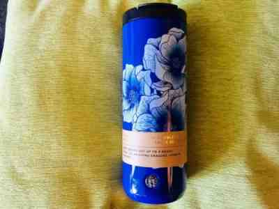 Starbucks Stainless Steel Insulated Blue Floral Summer 2019 16 oz Tumbler Cup  - Sold on eBay Dec, 19th 2019 for $32.95