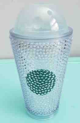 STARBUCKS 2014 Green Hobnail Cold Cup 16 Oz Travel Tumbler Dome Lid no Straw - Sold on eBay Dec, 19th 2019 for $19.95