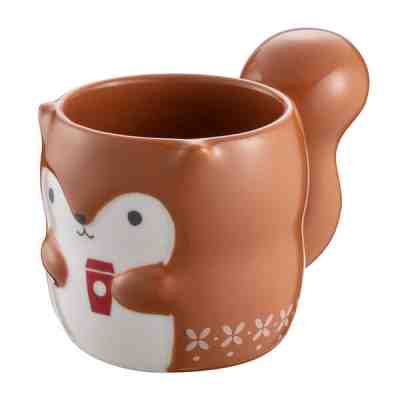Starbucks 2019 Taiwan Christmas Holiday Miss Squirrel 3oz Demi Mug Limited - Sold on eBay Dec, 19th 2019 for $27.00