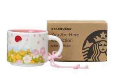 Starbucks Japan YAH Ornament Demi Mini Mug You are Here Spring Sakura -No Card - Sold on eBay Dec, 19th 2019 for $34.99