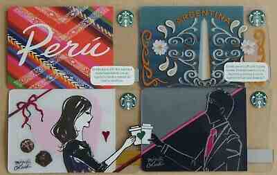 ARGENTINA PERU japan STARBUCKS gift card new pin OBELISK country set Valentine's - Sold on eBay Dec, 19th 2019 for $33.00