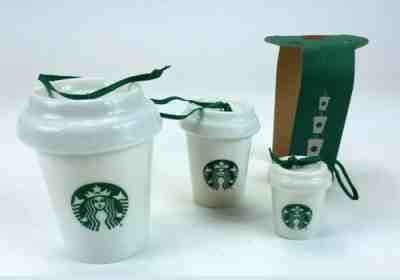 2016 Starbucks Ornament Mini Mugs Set of 3 - Sold on eBay Dec, 19th 2019 for $17.90