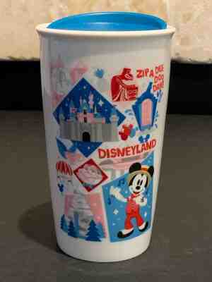 NEW Disneyland Starbucks Zip A Dee Doo Dah Travel Ceramic Tumbler Mug - Sold on eBay Dec, 19th 2019 for $30.00