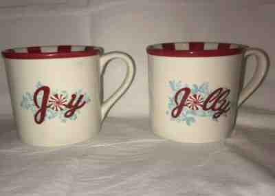 2007 Starbucks Christmas Mugs  ** Joy & Jolly! ** - Sold on eBay Dec, 19th 2019 for $19.99