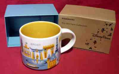 DISNEY Parks EPCOT 3rd Version STARBUCKS You are Here MUG - NEW IN BOX - Sold on eBay Dec, 18th 2019 for $19.95