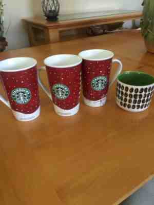 2007-09 Starbucks Coffee Mug Lot - Sold on eBay Dec, 18th 2019 for $25.00