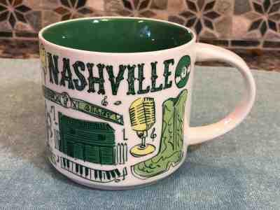 Starbucks Nashville, TN 2018 Been There Series Coffee 14 FL Oz Mug NEW with Box - Sold on eBay Dec, 18th 2019 for $24.49