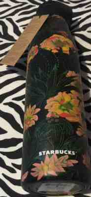 Starbucks Vacuum Insulated Water Bottle Flower Floral 20 Oz Stainless Steel New - Sold on eBay Dec, 18th 2019 for $18.00
