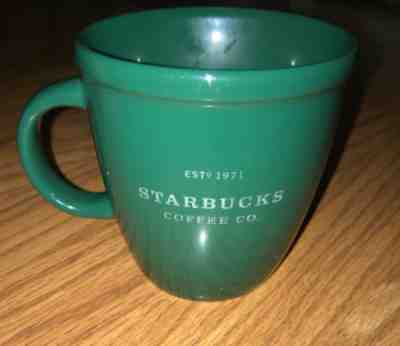 Starbucks Barista Abbey Coffee Mug 2001 Forest Green - Sold on eBay Dec, 18th 2019 for $25.00
