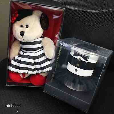 NIB NEW STARBUCKS Alice Olivia Ceramic Traveler Mug +Designer Bearista Bear Set  - Sold on eBay Dec, 18th 2019 for $93.00