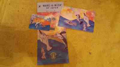 STARBUCKS Japan 2003 Make a Wish Dolphin Gift Card w/Matching Sleeve & Brochure