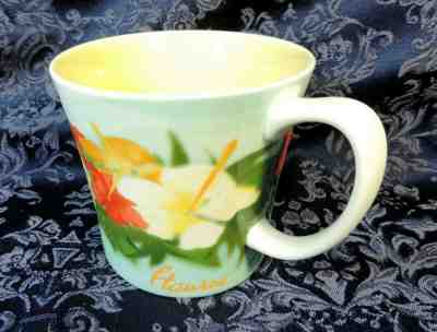 Starbucks Hawaii Mug Cup Hibiscus Flowers Bone China 2010 ~ Excellent Condition - Sold on eBay Dec, 18th 2019 for $19.95
