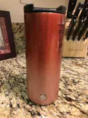 Starbucks HOLIDAY 2019 Tumbler Pink Rose Hombre Stainless Steel Glitter 12oz New - Sold on eBay Dec, 18th 2019 for $29.00