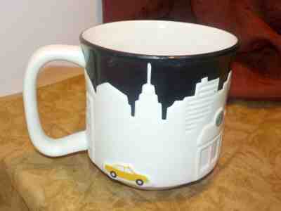 Starbucks New York City Relief Mug 3D Black & White NYC New 16 Oz Discontinued  - Sold on eBay Dec, 18th 2019 for $19.99