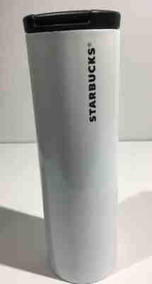 Starbucks White Pearlescent tall Stainless Steel Tumbler 16oz. 2012 - Sold on eBay Dec, 18th 2019 for $24.99