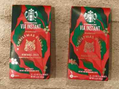 STARBUCKS VIA CHRISTMAS BLEND VINTAGE 2019 RARE AGED SUMATRA COFFEE (2 PCK) NEW - Sold on eBay Dec, 18th 2019 for $36.00