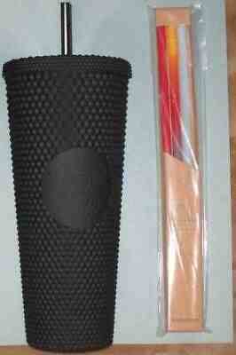 New Starbucks Matte Black Studded Venti Tumbler & 3 Pack Venti  Straws FREE SHIP - Sold on eBay Dec, 18th 2019 for $99.99