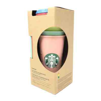Starbucks Reusable COLOR CHANGING Cold Cup Collection Pack Of 5 W/Lids Straws - Sold on eBay Dec, 18th 2019 for $74.99