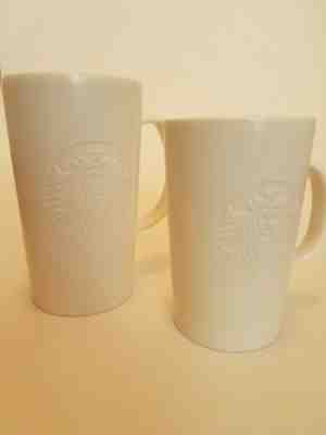 Starbucks 2014 white embossed mermaid mugs (12oz & 16oz) - Free Shipping! - Sold on eBay Dec, 18th 2019 for $25.99