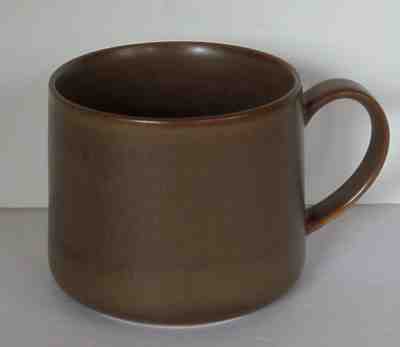 NWT 2013 Starbucks TAPERED Ceramic Mug - Matte Tan/Brown Reactive Glaze - 10 oz - Sold on eBay Dec, 18th 2019 for $16.00