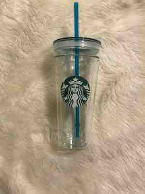 Starbucks Venti Clear Glass Double Wall Cold Cup Tumbler 20 oz Rare - Sold on eBay Dec, 18th 2019 for $38.00
