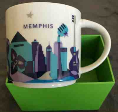 2015 Starbucks Coffee Mug Memphis You Are Here Collection Cup 14 oz - Sold on eBay Dec, 17th 2019 for $34.99