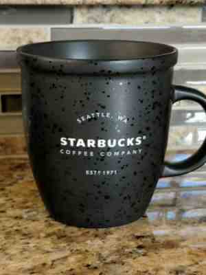 ***STARBUCKS 2016 ABBEY MATTE BLACK LASER ETCHED COFFEE MUG 12 Oz BRAND NEW*** - Sold on eBay Jan, 10th 2020 for $17.99