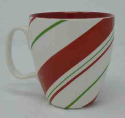 Starbucks Coffee 2007 Red & Green Candy Cane Stripe Christmas Mug 12 Oz. Ceramic - Sold on eBay Jan, 10th 2020 for $29.99