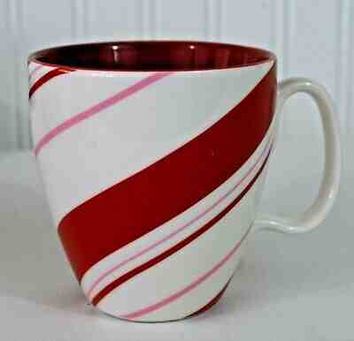 Starbucks Coffee Cup Mug Holiday Candy Cane Red White Pink Stripe12 oz 2007 - Sold on eBay Jan, 10th 2020 for $19.99
