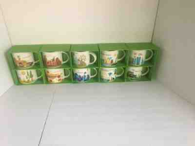 Lot Of 10 Starbucks “You Are Here” Mugs