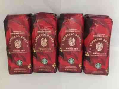 4-Starbucks Christmas Blend Espresso Roast Vintage 2019, Exp:03/18/2020 - Sold on eBay Jan, 10th 2020 for $44.99