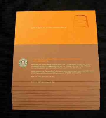 40x 2006 Starbucks Coffee Recovery Gift Card Certificate Free Drink Coupon  - Sold on eBay Jan, 10th 2020 for $28.00