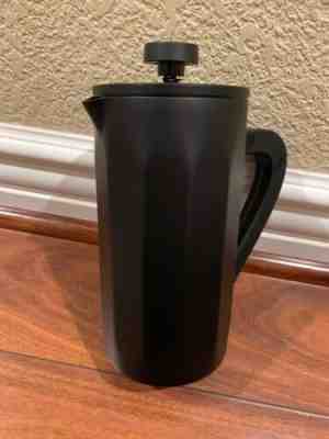 STARBUCKS STAINLESS STEEL COFFEE PRESS SOFT TOUCH HANDLE MATTE BLACK 8 CUP TIMER - Sold on eBay Jan, 10th 2020 for $39.77