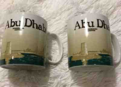 Starbucks Coffee Mug Cup ABU DHABI Mug Collector Series 16 oz. 2011 (Lot Of 2) - Sold on eBay Jan, 9th 2020 for $25.46