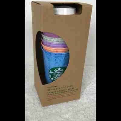 NEW~Starbucks Coffee Reusable Hot Cups - Variety 6 Pack ( Not Color Changing) - Sold on eBay Jan, 9th 2020 for $19.50
