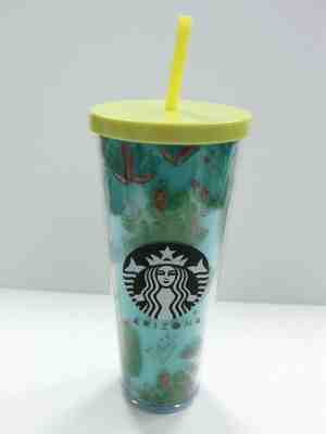  Starbucks - ARIZONA - Cactus Print - Acrylic Cold Cup Tumbler - Venti 24oz - Sold on eBay Jan, 9th 2020 for $37.99