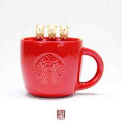 New Starbucks 2020 China Chinese New Year Of Rat 12oz Group Rat Party Red Mug - Sold on eBay Jan, 9th 2020 for $26.99